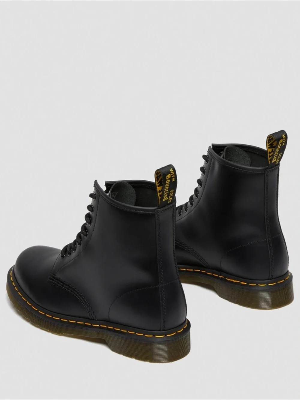 Dr. Martens 1460 Lace Up Boots Black Smooth Leather Size 6 - Picture 2 of 13